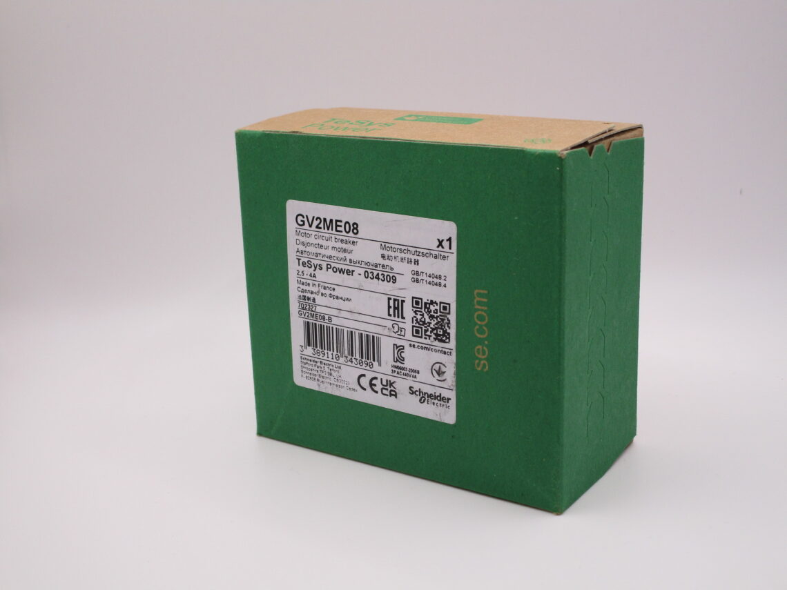 SCHNEIDER GV2ME08 Motor Circuit Breaker 2.5-4A. - Image 3